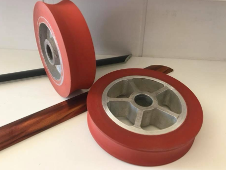 Revêtement et usinage de roues pour le marquage à chaud en silicone